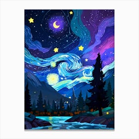 Starry Night 188 Canvas Print