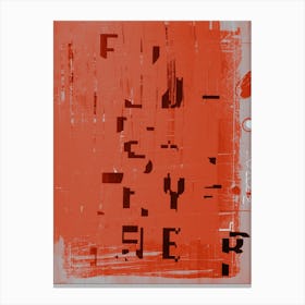 Red Letter Canvas Print