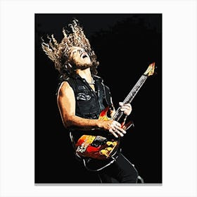 Kirk Hammett metallica band music 1 Canvas Print