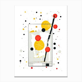 Mid Century Modern Tom Collins Floral Infusion Cocktail 1 Canvas Print