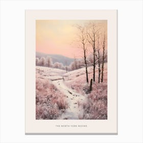 Dreamy Winter National Park Poster  The North York Moors England 3 Canvas Print