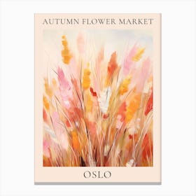 Autumn Flower Market Poster Oslo Canvas Print