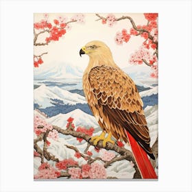 Bird Illustration Golden Eagle 1 Canvas Print