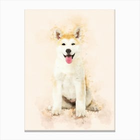 Akita Inu Dog Canvas Print