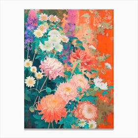 Great Japan Hokusai Japanese Flowers 2 Canvas Print