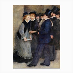 Leaving The Conservatory, Pierre Auguste Renoir Canvas Print