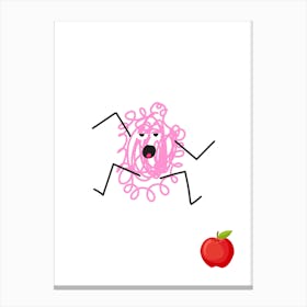 Symbiosis.A work of art. Children's rooms. Nursery. A simple, expressive and educational artistic style. Canvas Print