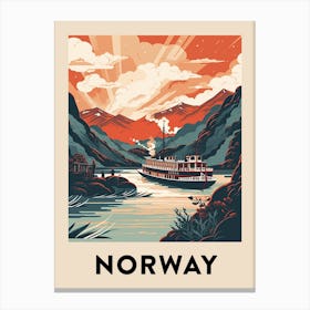 Vintage Travel Poster Norway 10 Canvas Print