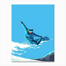 Snowboarder In The Air 1 Canvas Print