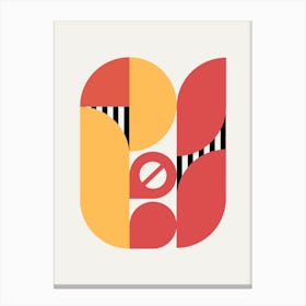 Geometrical Tulip Design Canvas Print