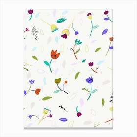 Abstract Floral Illustration Canvas Print