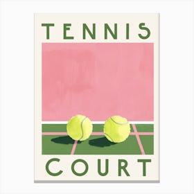 Tennis Court Canvas Print
