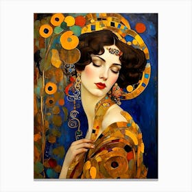 Woman In Gold Canvas Print