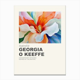 Museum Poster Inspired By Georgia O Keeffe 3 Canvas Print