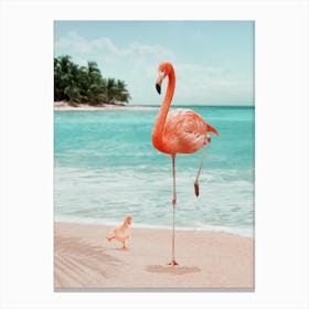 Wannabe Flamingo Canvas Print