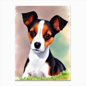Toy Fox Terrier Watercolour dog Canvas Print