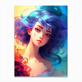 Anime Girl-Reimagined Canvas Print