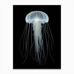 Moon Jellyfish Simple Painting 4 Canvas Print