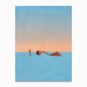 'Swimming' 3 Canvas Print