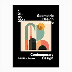 Geometric Design Archive Poster 35 Canvas Print