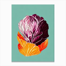 Radicchio Bold Graphic vegetable Canvas Print