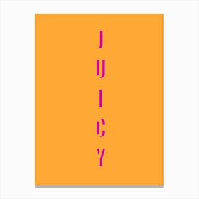 Juicy (Orange) Canvas Print