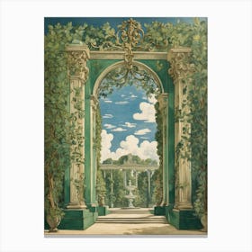 Archway In A Garden Canvas Print