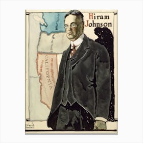 Hiram Johnson (1917), Edward Penfield Canvas Print