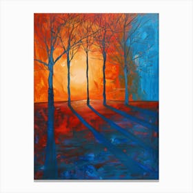 Sunset Trees 1 Canvas Print