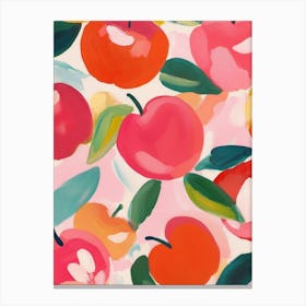 Apples Gouache Painting Canvas Print