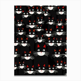 Black Cats 2 Canvas Print