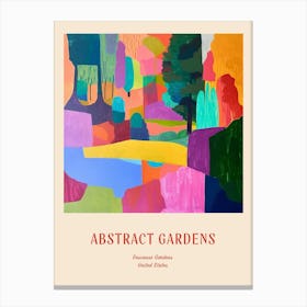 Colourful Gardens Descanso Gardens Usa 2 Red Poster Canvas Print