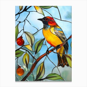 Bird On A Branch 12 Canvas Print