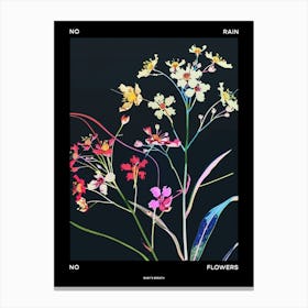 No Rain No Flowers Poster Babys Breath 4 Canvas Print