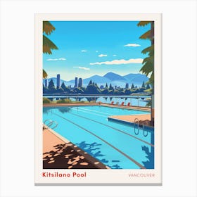 Kitsilano Vancouver Canada 2 Swimming Poster Canvas Print