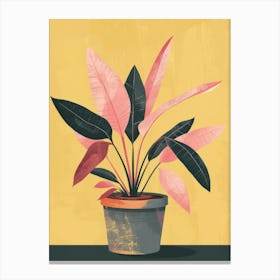 Pink Plant Canvas Print Canvas Print