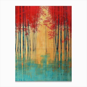 Red Forest 1 Canvas Print