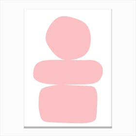 Pink Stacks Canvas Print