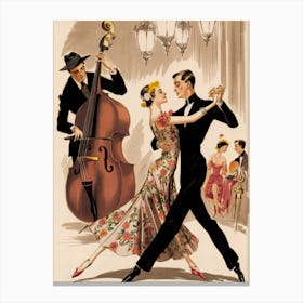 Tango Dancers 1 Canvas Print