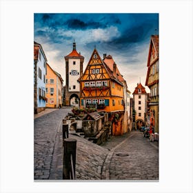 Rothenburg Ob Der Tauber, Bavaria, Germany Canvas Print