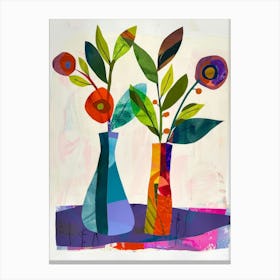 Flowers In Vases 2 Canvas Print