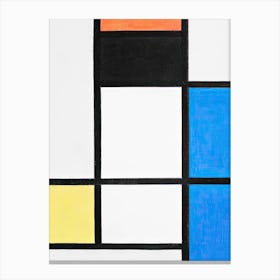 Composition Background, Piet Mondrian Canvas Print