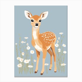 Baby Animal Illustration  Deer 8 Canvas Print