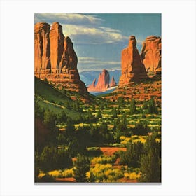 Arches National Park United States Of America Vintage Poster Canvas Print