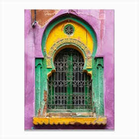 Window Of Islamic Building Canvas Print