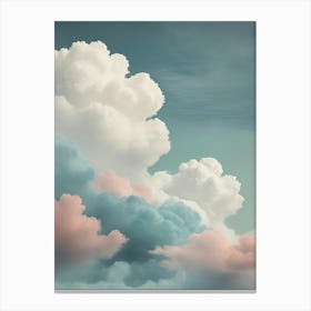 Pastel Clouds In The Sky Canvas Print