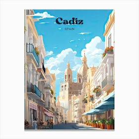 Cadiz Spain Torre Tavira Travel Art Canvas Print