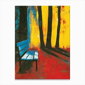 Park Bench Canvas Print