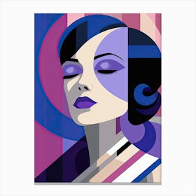 Deco Woman, Bauhaus Canvas Print