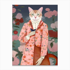 Gucci Fashionista Cats Canvas Print